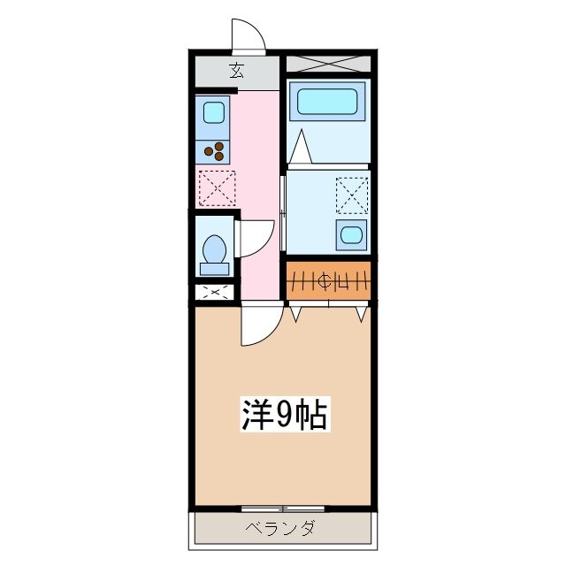 南松本駅 徒歩6分 2階の物件間取画像