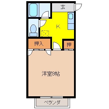 平田駅 徒歩12分 2階の物件間取画像