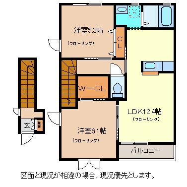 ボヌールスクエアＣ棟の物件間取画像