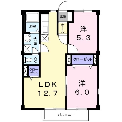 グランピア西条の物件間取画像