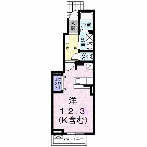 メゾン・サンパティークの物件間取画像