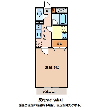 ヴィラ豊科の物件間取画像