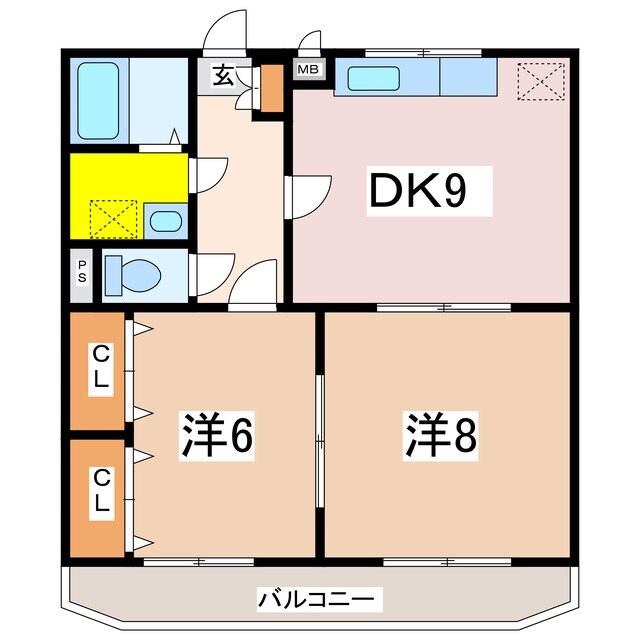 エスポワール安曇野の物件間取画像