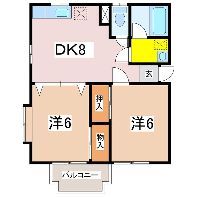 ビュー豊科の物件間取画像