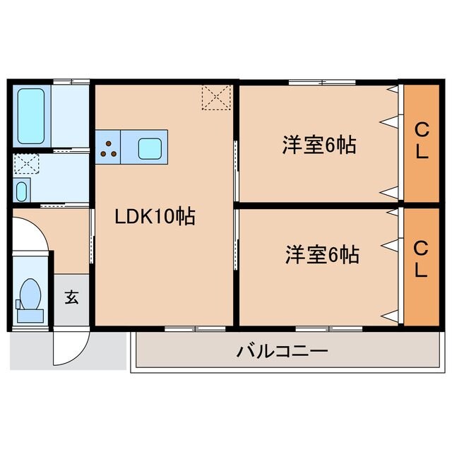 梓川平屋の物件間取画像