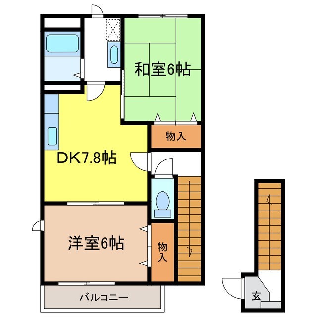 ドミール高出の物件間取画像