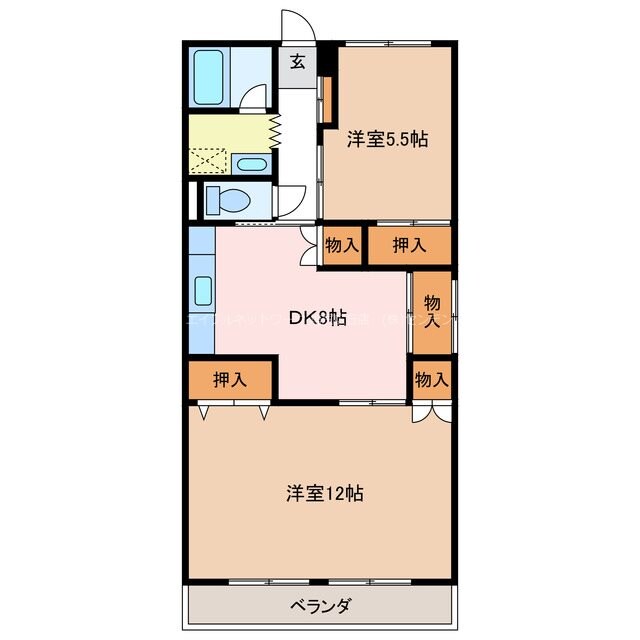 長丘タウンハウスの物件間取画像