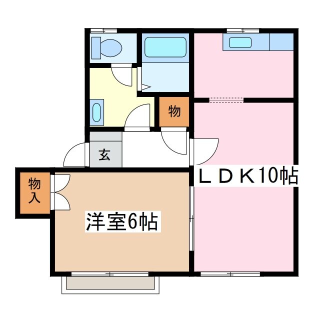 フレグランス並柳Cの物件間取画像