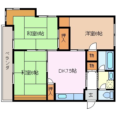 ライブタウン芳川の物件間取画像