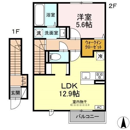 GRAND D-ROOM高出N12の物件間取画像