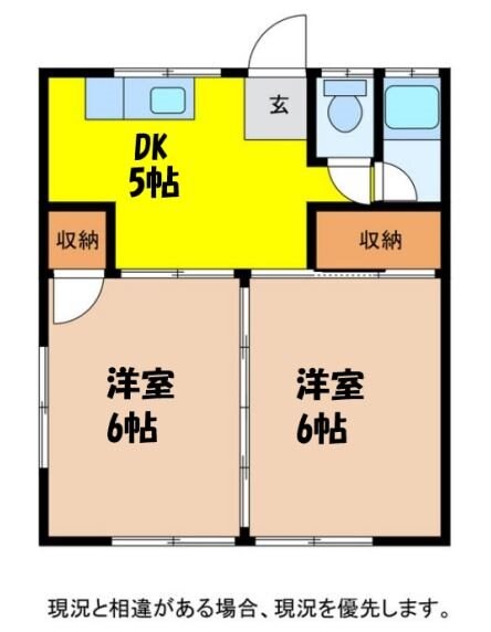 山吹荘の物件間取画像