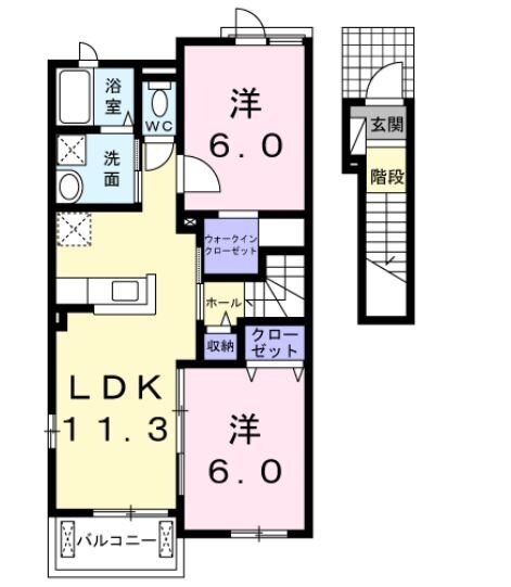 パルフェの物件間取画像