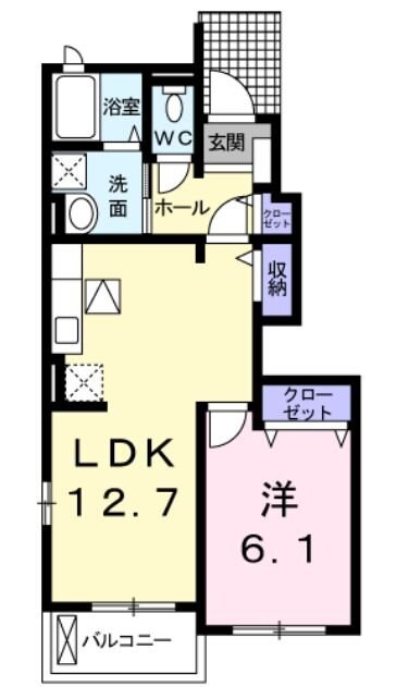 ベルソレイユAの物件間取画像