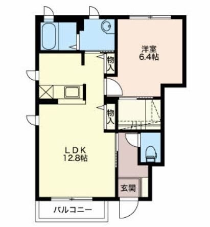 ディアスオークＡの物件間取画像