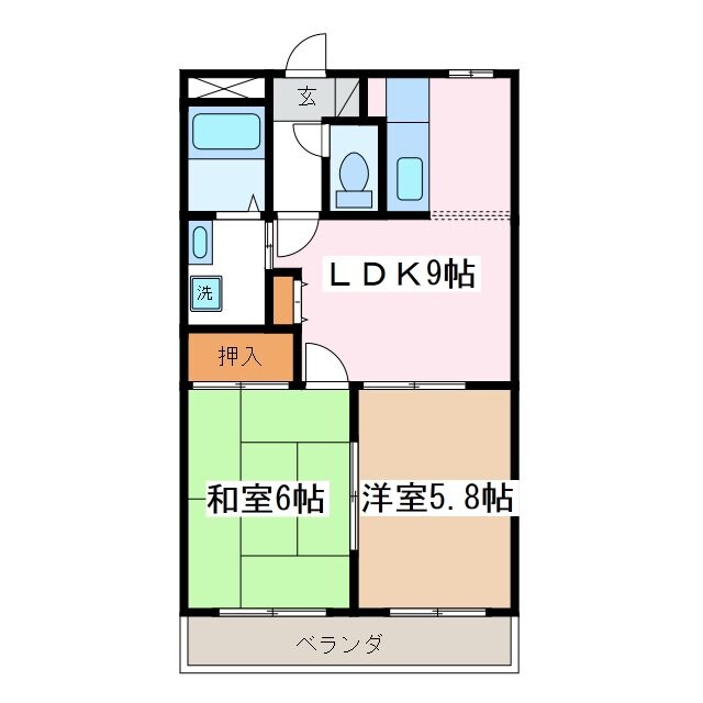 エポックシュー１番館の物件間取画像