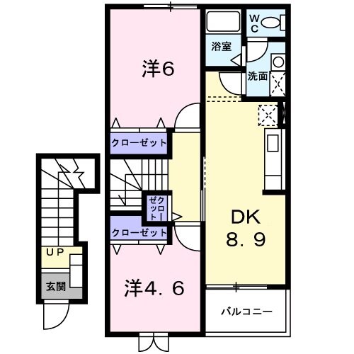 メゾンパステークＭＫの物件間取画像