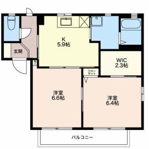 ディアスかすみＡの物件間取画像