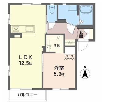 ディアス上杉の物件間取画像