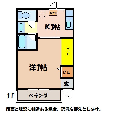 コーポポテンシャルの物件間取画像