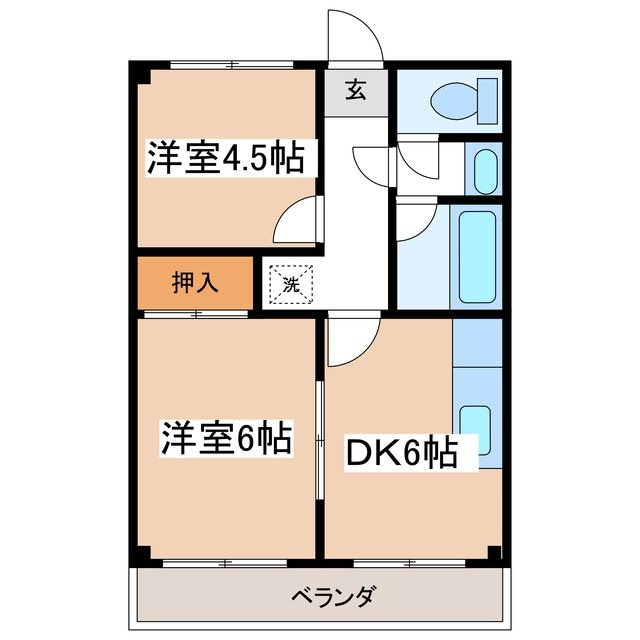 Limpia田川の物件間取画像