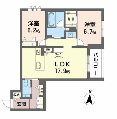 シャーメゾンステージ筑摩の物件間取画像