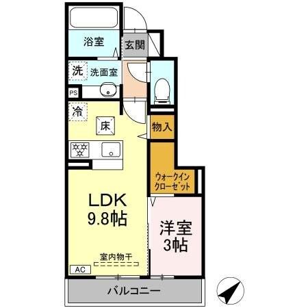 GRAND　D-ROOM中条の物件間取画像