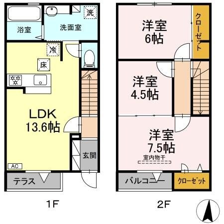 Cortile Yの物件間取画像