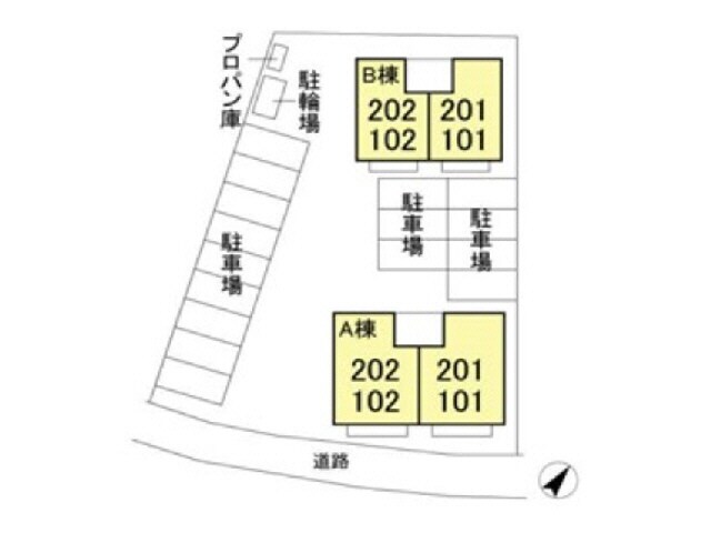 プルミエ・ラムールＡ（連取町）の物件外観写真