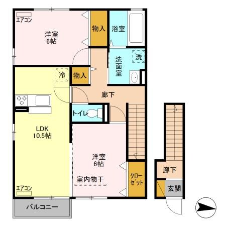 セレーナ（豊城町）の物件間取画像