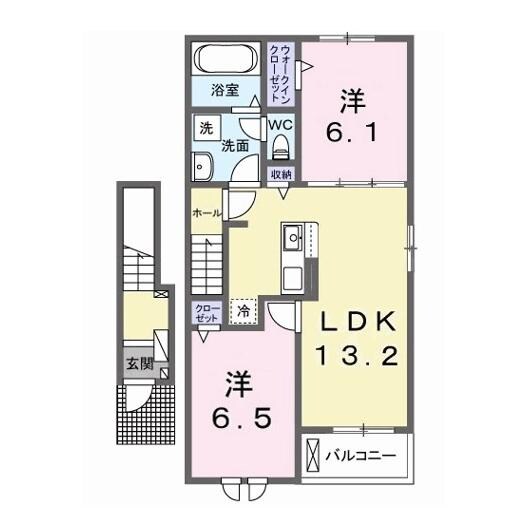 ラピエール（山王町）の物件間取画像