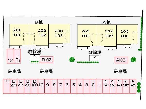 サンパティークA（山王町）の物件外観写真