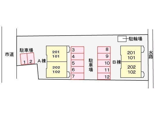 ベルフォーレA（茂呂町）の物件外観写真