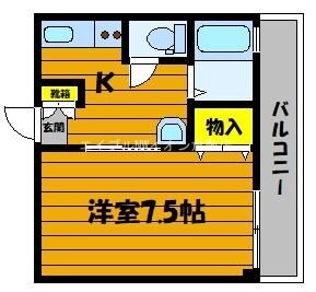 ガーディニアシティー稲荷町の物件間取画像