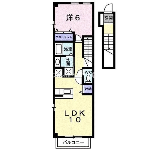 クラベールＡの物件間取画像