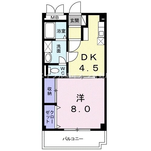 グランパス２１の物件間取画像