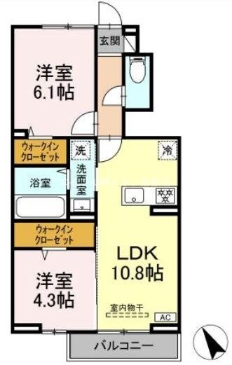 ソレアードの物件間取画像