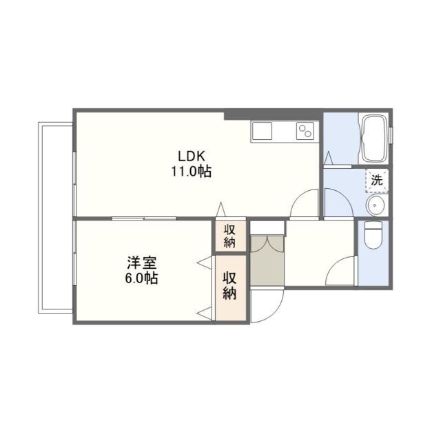コンフォート２１の物件間取画像