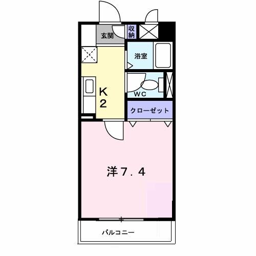 セントラル カーサの物件間取画像