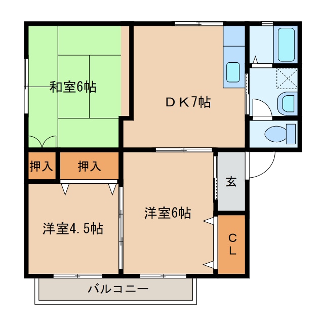 サニーフラッツ天神の物件間取画像