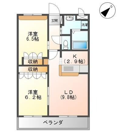 パストラルガーデン山田の物件間取画像