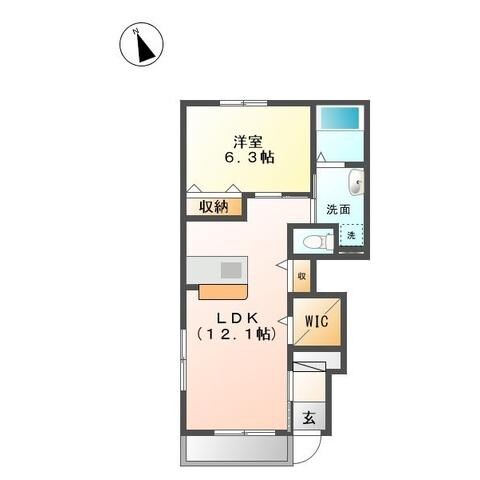 ハピネス２の物件間取画像