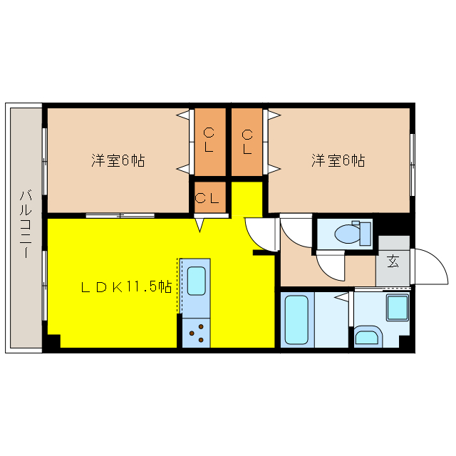 ロイヤルマンションの物件間取画像