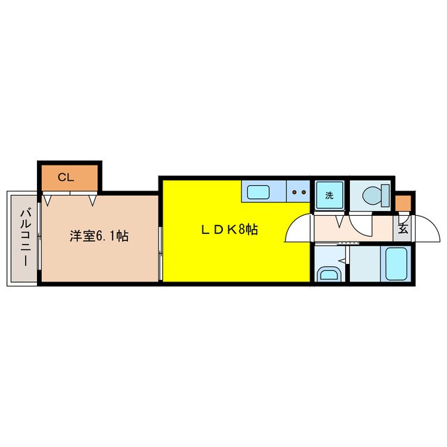 サンセットビューMの物件間取画像