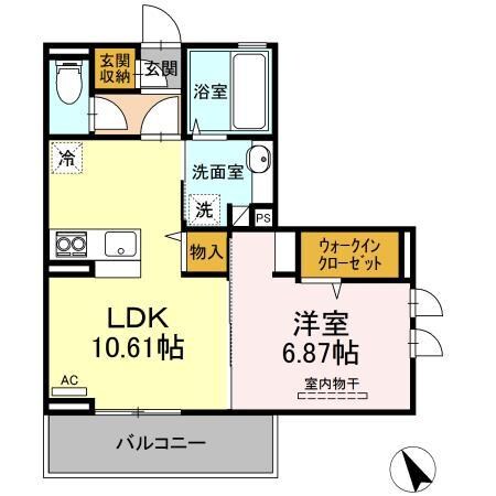 ヴィアレッタ福石の物件間取画像