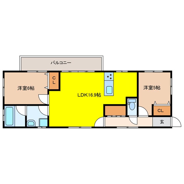 中林アパートの物件間取画像