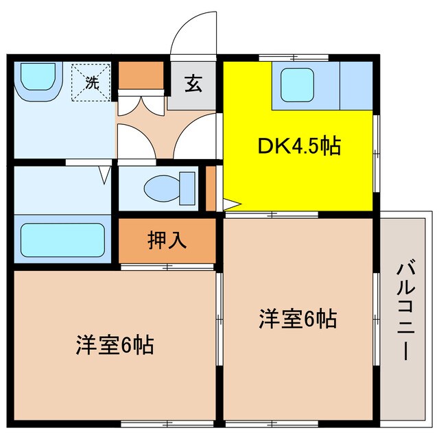 コーポDAISYOの物件間取画像