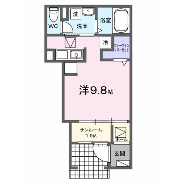 ラポールⅦの物件間取画像