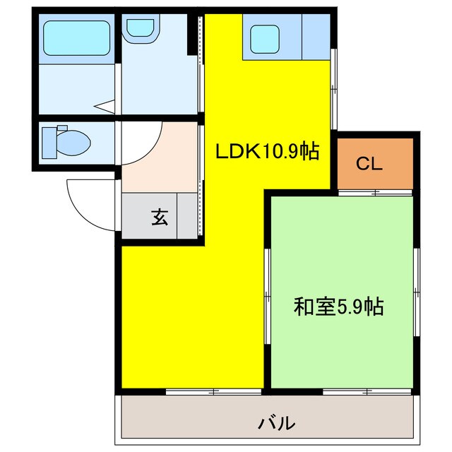 フレグランス大久保の物件間取画像