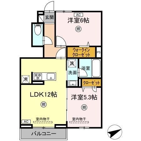 グランシュシュの物件間取画像
