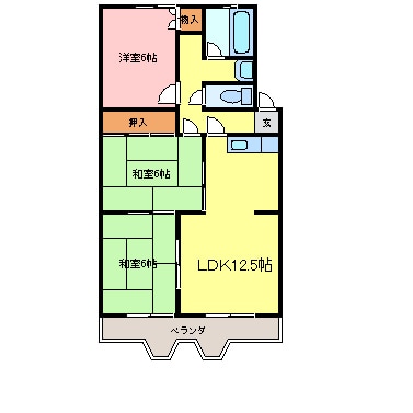 シャトー清城の物件間取画像